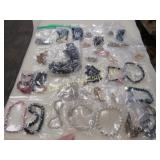 assorted costume jewelry many bracelets