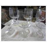 6 crystal wine glasses beautiful