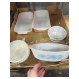 pyrex casseroles loaf pans drippings bowl