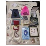 assorted costume jewelry
