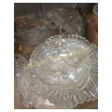 assorted glassware platters bowls
