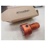 Niwalker EDC flashlight in box magnetic bottom