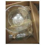 clear bowls covered candy misc