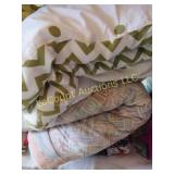 assorted comforters bedding blankets