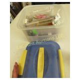 tote w crafting supplies assorted embelishments