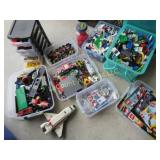 HUGE Lego lot w figures manuals in totes clean