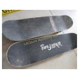 2 skateboards White Fang Toy Machine