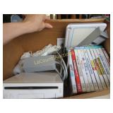 Wii console w controllers & Games *one game miss