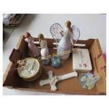 Angels trinket box cross Willow Girl decor
