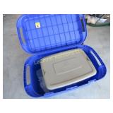 2 storage totes w lids