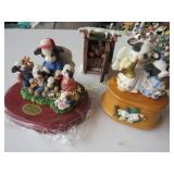 3 Mary's Moo Moo  figures musical piece outhouse