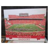 Wisconsin Badgers canvas wall decor