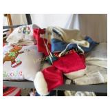 Christmas pillow linens tree skirt misc
