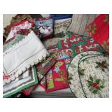 assorted Christmas theme table runners placemats