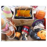 Halloween decor lighted ceramics cat