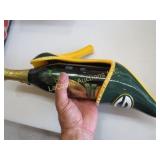 Green Bay Packer high heel wine bottle holder