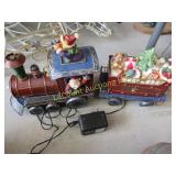 metal christmas train decor electric light works