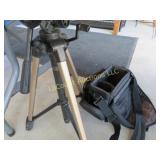 tripod and camera bag