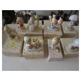 8 Precious moments figures in boxes