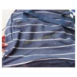Thirty One cotton tote bag blue striped