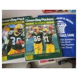 autographed Green Bay Packer yearbooks