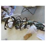 metal wall decor wine bottle holder