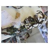metal wall decor wine bottle holder