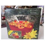Elegance punch set bowls w 6 cups