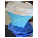 3 storage totes tubs