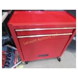 Metal shop tool box cart on wheels
