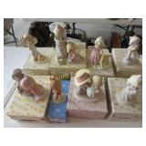 8 Precious moments figures in boxes