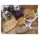 up north cabin decor deer bear paddle