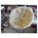 folding fluffy chair