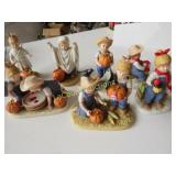7 Denim Days Homco Figures  fall halloween themed