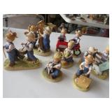 7 Denim Days Homco Figures  Farm theme