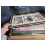 assorted framed prints