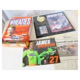 Sports collectible Wheaties Earnhardts death paper