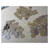 107 Wheat Pennies 36-1939, 34-1938, 37-1945