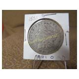 1881 O Morgan Silver Dollar