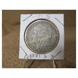 1881 S Morgan Silver Dollar