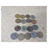 17 Indian Head Pennies 8-1899, 9-1898
