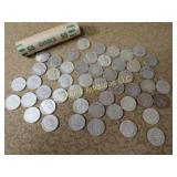 50 Roosevelt Silver Dimes Full Roll