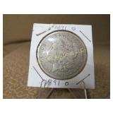 1891 O Morgan Silver Dollar