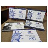 4 Mint Proof sets 1 State Quarter Silver Proof Set