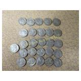 26 War Nickels 16-1943, 5-1945, 5-1944