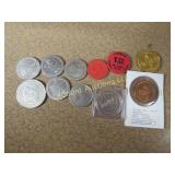 assorted Casino Tokens Coins Drink Token
