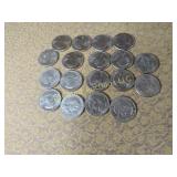 18 Susan B Anthony Dollar Coins