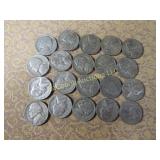 20 War Nickels 19-1942 & 1-1944