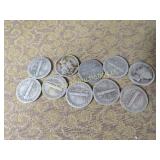 10 Mercury Silver Dimes