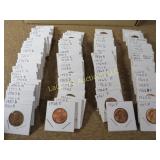 assorted Wheat Pennies non Wheat 1957-1973 apx 96